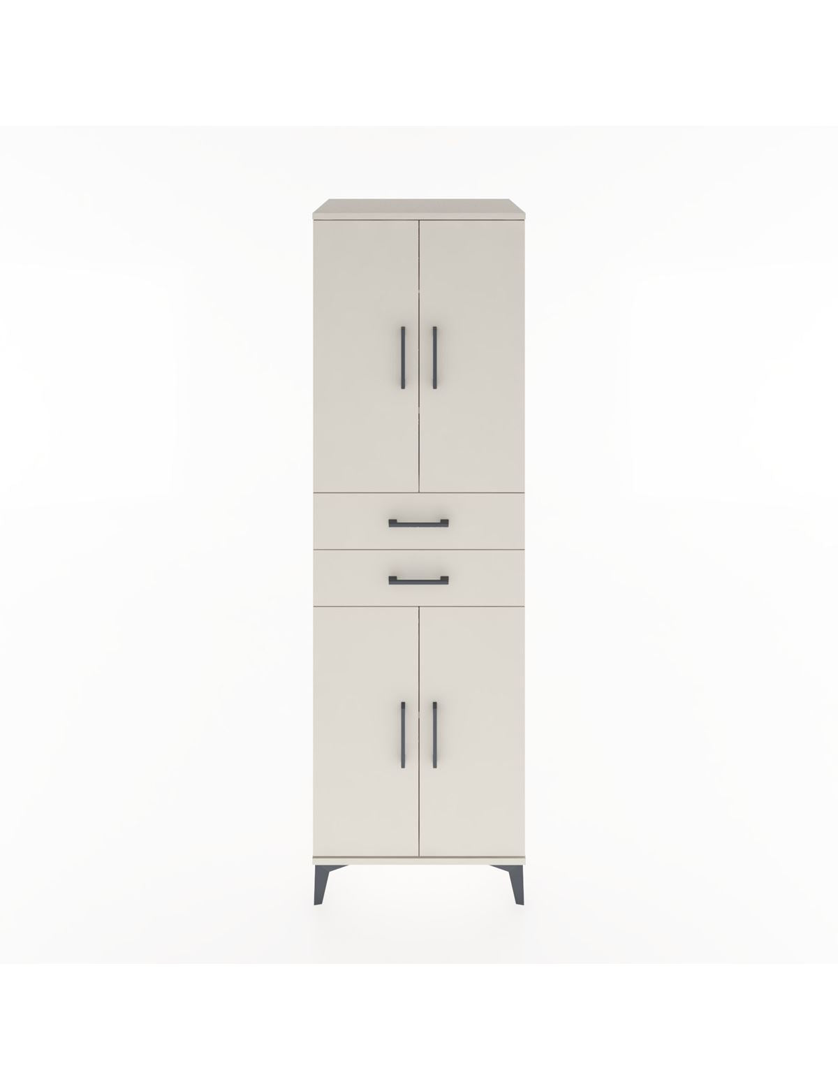 Hyperion Dolap 4 Raflı 2 Çekmeceli 4 Kapaklı 60x44x195 Aytaşı-Aytaşı