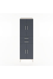 Hyperion Dolap 4 Raflı 2 Çekmeceli 4 Kapaklı 60x44x195 Aytaşı-Antrasit