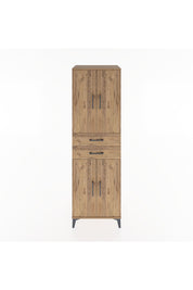 Hyperion Dolap 4 Raflı 2 Çekmeceli 4 Kapaklı 60x44x195 Çam-Çam