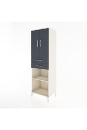 Hyperion Dolap 4 Raflı 2 Çekmeceli 2 Kapaklı 60x44x195 Aytaşı-Antrasit