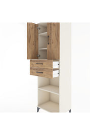 Hyperion Dolap 4 Raflı 2 Çekmeceli 2 Kapaklı 60x44x195 Aytaşı-Çam