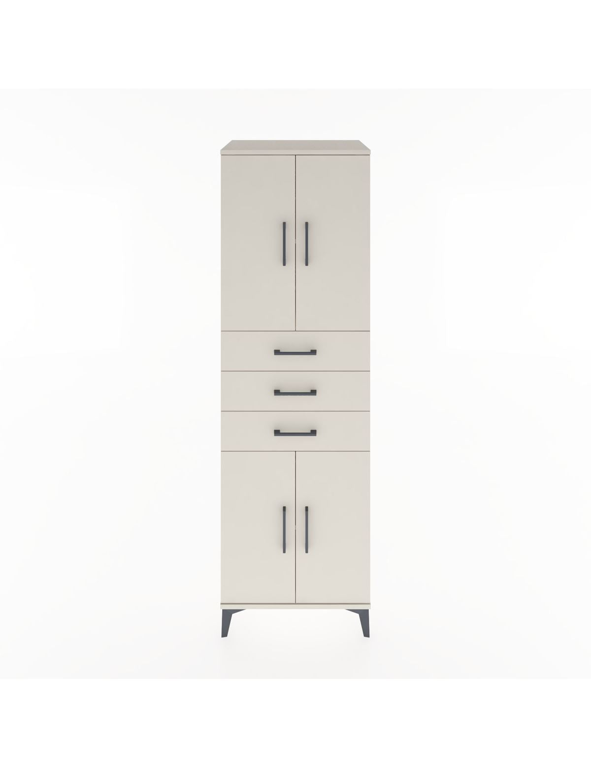 Hyperion Dolap 3 Raflı 3 Çekmeceli 4 Kapaklı 60x44x195 Aytaşı-Aytaşı