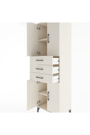 Hyperion Dolap 3 Raflı 3 Çekmeceli 4 Kapaklı 60x44x195 Aytaşı-Aytaşı