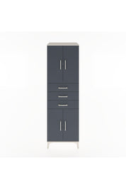Hyperion Dolap 3 Raflı 3 Çekmeceli 4 Kapaklı 60x44x195 Aytaşı-Antrasit
