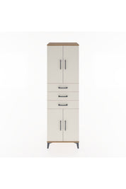 Hyperion Dolap 3 Raflı 3 Çekmeceli 4 Kapaklı 60x44x195 Çam-Aytaşı