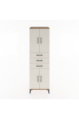 Hyperion Dolap 3 Raflı 3 Çekmeceli 4 Kapaklı 60x44x195