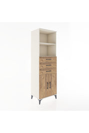 Hyperion Dolap 3 Raflı 3 Çekmeceli 2 Kapaklı 60x44x195 Aytaşı-Çam