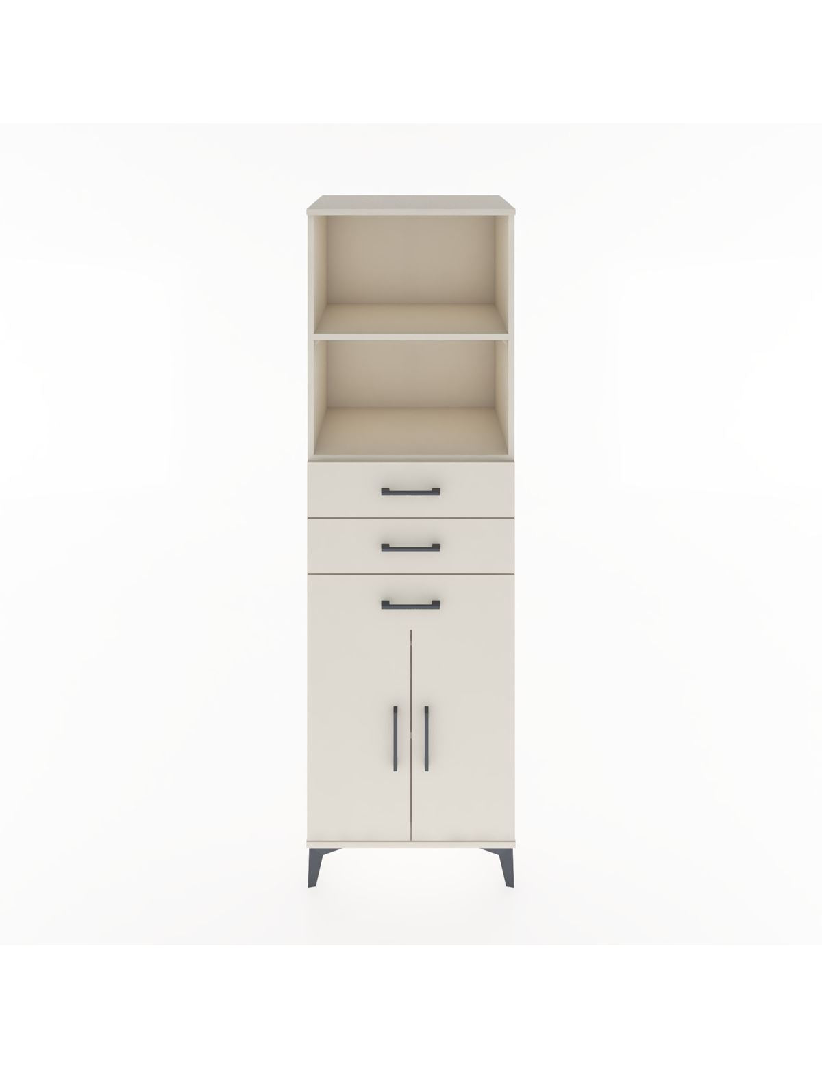 Hyperion Dolap 3 Raflı 3 Çekmeceli 2 Kapaklı 60x44x195 Aytaşı-Aytaşı