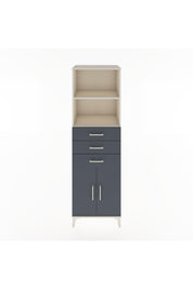 Hyperion Dolap 3 Raflı 3 Çekmeceli 2 Kapaklı 60x44x195 Aytaşı-Antrasit