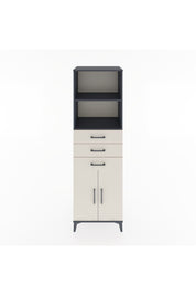 Hyperion Dolap 3 Raflı 3 Çekmeceli 2 Kapaklı 60x44x195 Antrasit-Aytaşı