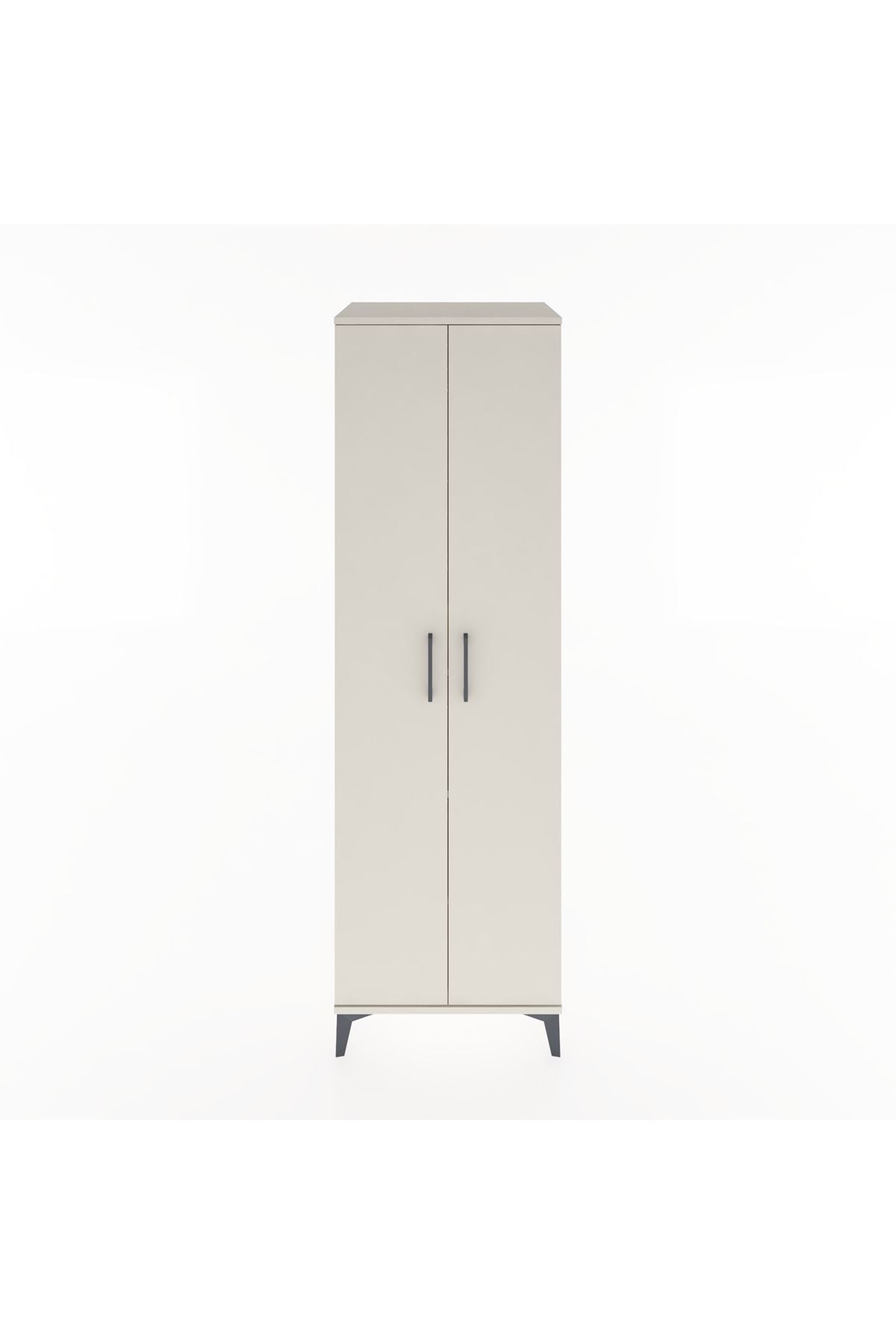 Hyperion Dolap 3 Raflı 2 Kapaklı Tek Askılı 60x44x195 Aytaşı-Aytaşı