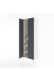 Hyperion Dolap 3 Raflı 2 Kapaklı Tek Askılı 60x44x195 Aytaşı-Antrasit