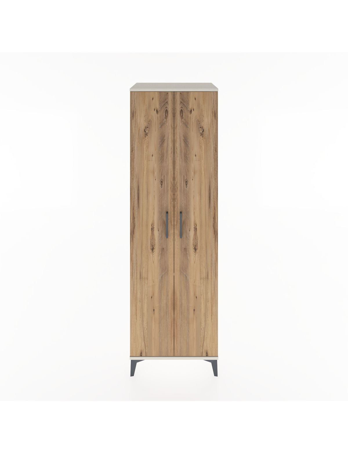 Hyperion Dolap 3 Raflı 2 Kapaklı Tek Askılı 60x44x195 Aytaşı-Çam