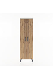 Hyperion Dolap 3 Raflı 2 Kapaklı Tek Askılı 60x44x195 Aytaşı-Çam