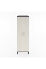 Hyperion Dolap 3 Raflı 2 Kapaklı Tek Askılı 60x44x195 Antrasit-Aytaşı