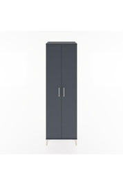Hyperion Dolap 3 Raflı 2 Kapaklı Tek Askılı 60x44x195 Antrasit-Antrasit
