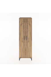 Hyperion Dolap 3 Raflı 2 Kapaklı Tek Askılı 60x44x195 Çam-Çam