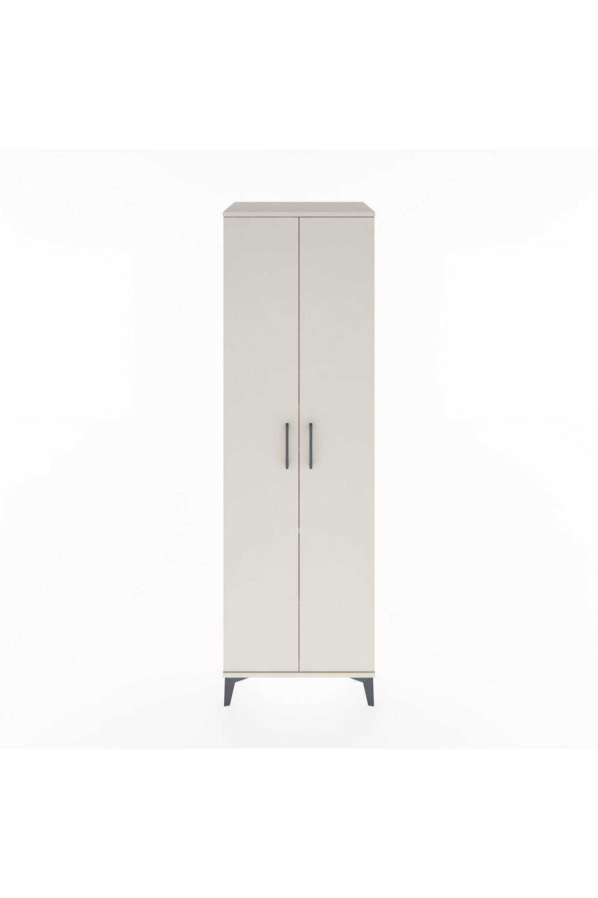 Hyperion Dolap 3 Raflı 2 Kapaklı Tek Askılı 60x44x195 Aytaşı-Aytaşı