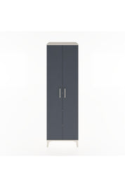 Hyperion Dolap 3 Raflı 2 Kapaklı Tek Askılı 60x44x195 Aytaşı-Antrasit