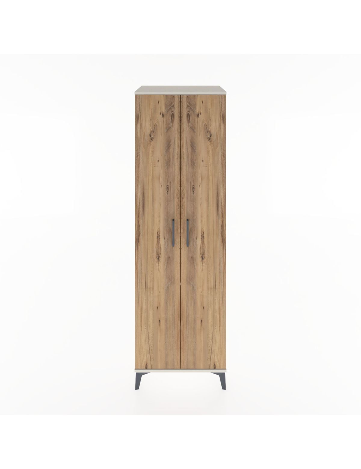 Hyperion Dolap 3 Raflı 2 Kapaklı Tek Askılı 60x44x195 Aytaşı-Çam