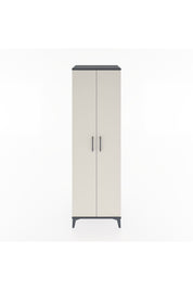 Hyperion Dolap 3 Raflı 2 Kapaklı Tek Askılı 60x44x195 Antrasit-Aytaşı