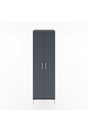 Hyperion Dolap 3 Raflı 2 Kapaklı Tek Askılı 60x44x195 Antrasit-Antrasit