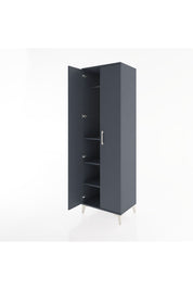 Hyperion Dolap 3 Raflı 2 Kapaklı Tek Askılı 60x44x195 Antrasit-Antrasit