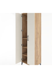 Hyperion Dolap 3 Raflı 2 Kapaklı Tek Askılı 60x44x195 Çam-Aytaşı