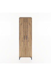 Hyperion Dolap 3 Raflı 2 Kapaklı Tek Askılı 60x44x195 Çam-Çam