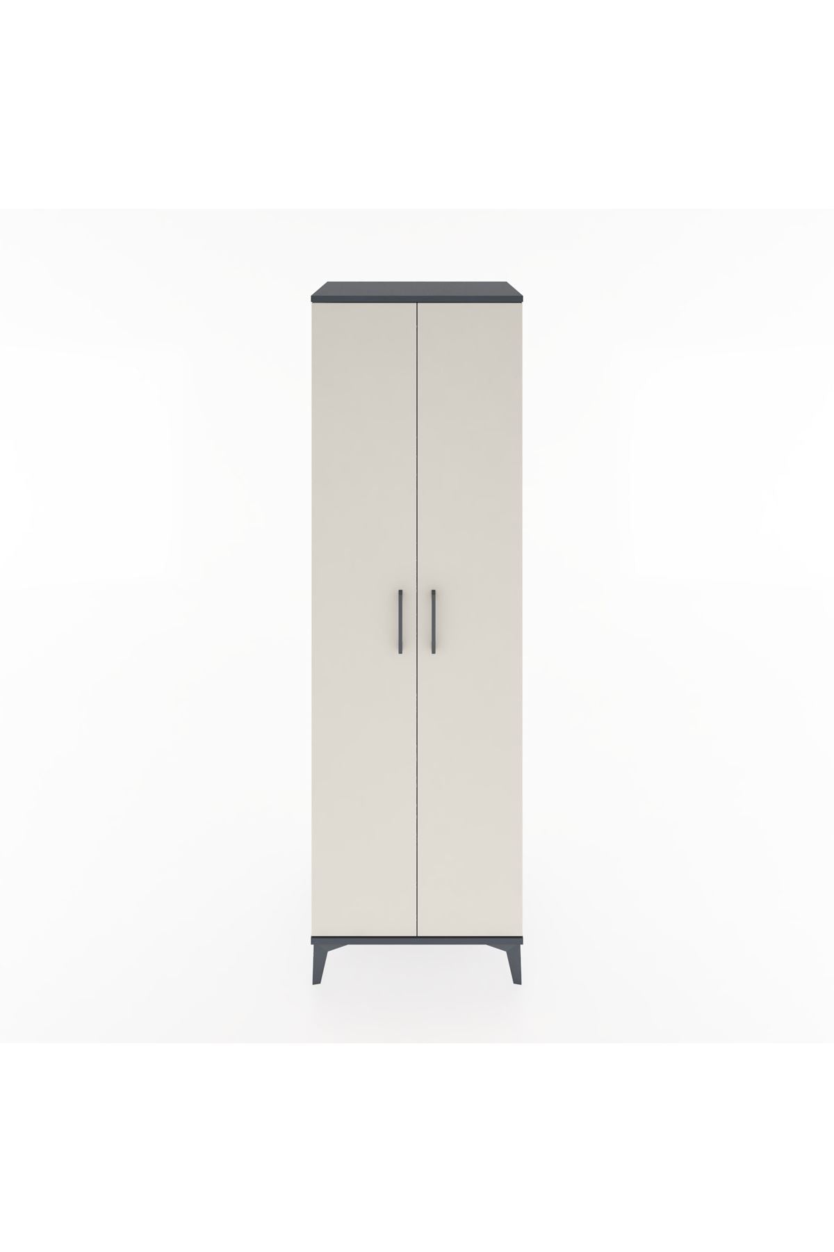 Hyperion Dolap 5 Raflı 2 Kapaklı 60x44x195 Antrasit-Aytaşı