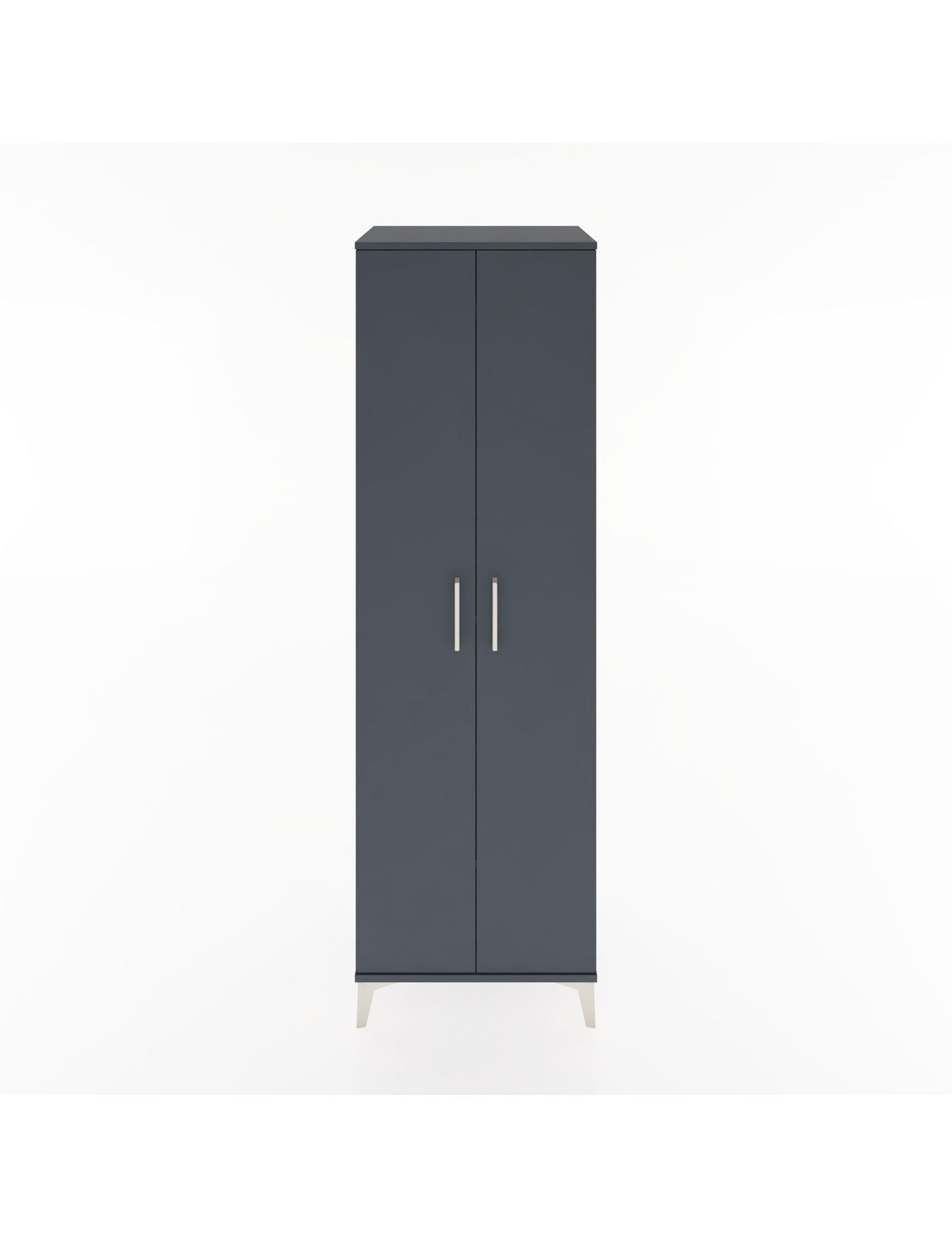 Hyperion Dolap 5 Raflı 2 Kapaklı 60x44x195 Antrasit-Antrasit