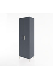 Hyperion Dolap 5 Raflı 2 Kapaklı 60x44x195 Antrasit-Antrasit