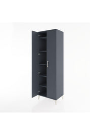 Hyperion Dolap 5 Raflı 2 Kapaklı 60x44x195 Antrasit-Antrasit