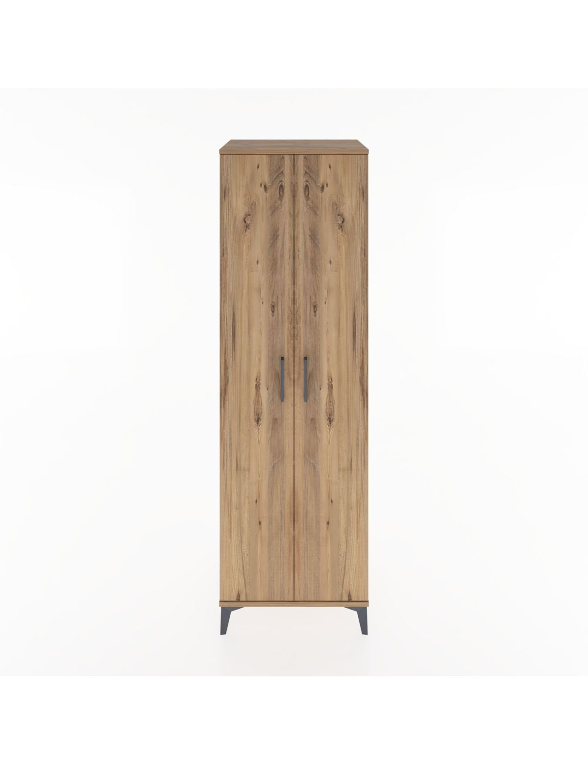 Hyperion Dolap 5 Raflı 2 Kapaklı 60x44x195 Çam-Çam