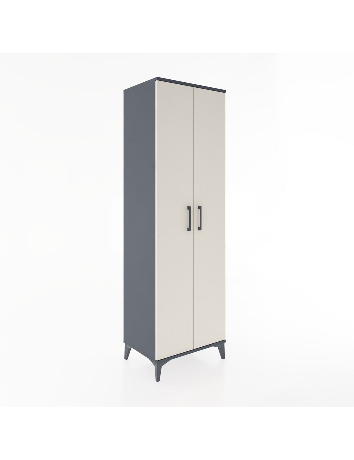 Hyperion Dolap 5 Raflı 2 Kapaklı 60x44x195 Antrasit-Aytaşı