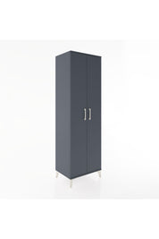 Hyperion Dolap 5 Raflı 2 Kapaklı 60x44x195 Antrasit-Antrasit