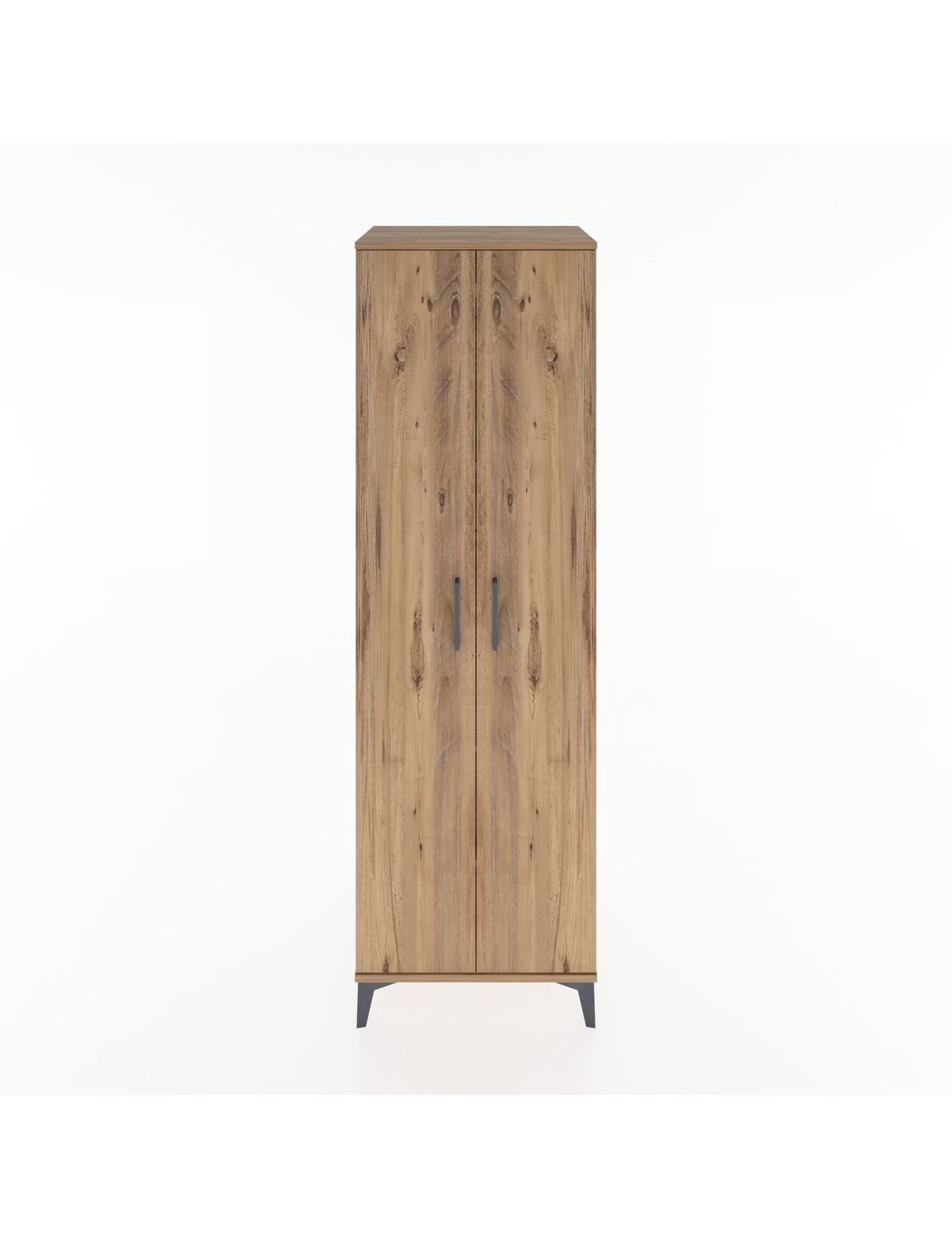 Hyperion Dolap 5 Raflı 2 Kapaklı 60x44x195 Çam-Çam