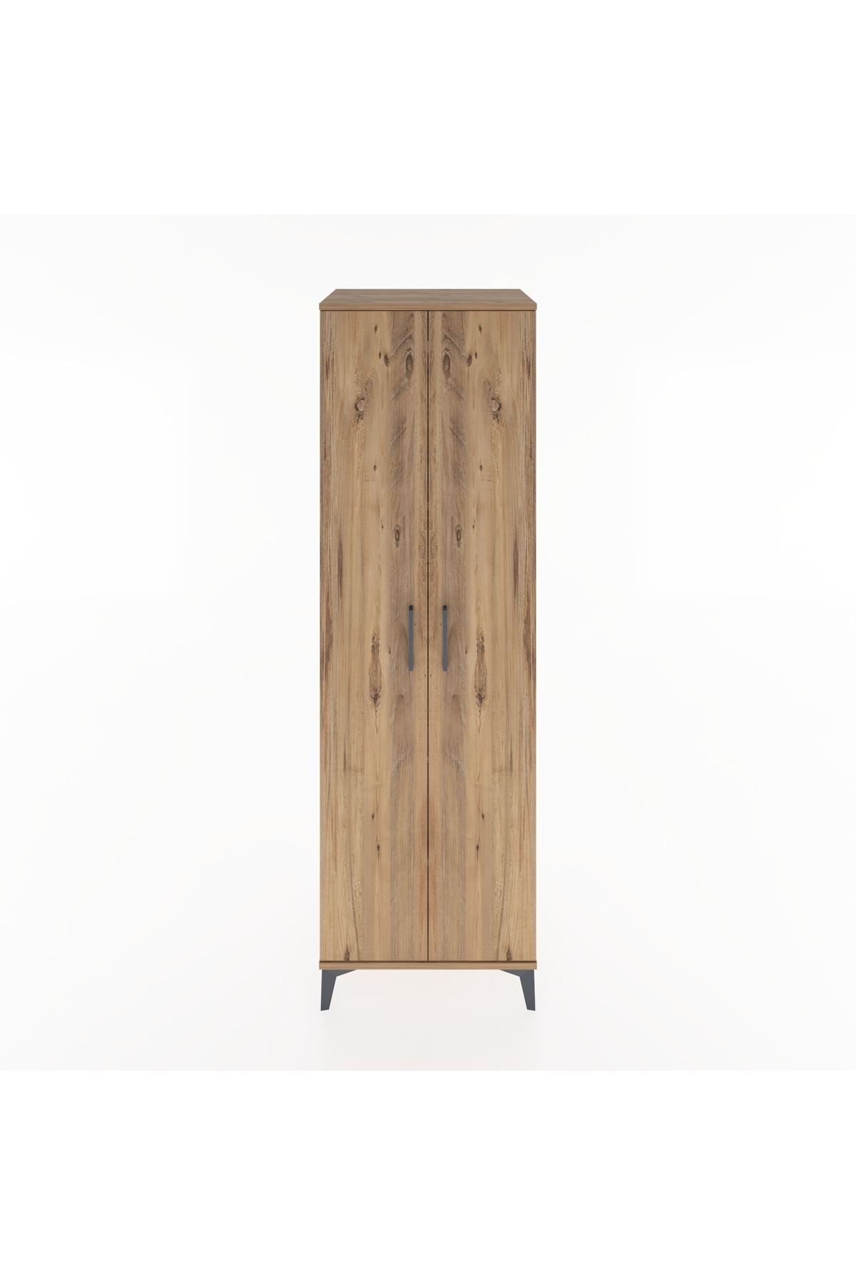 Hyperion Dolap 5 Raflı 2 Kapaklı 60x44x195 Çam-Çam