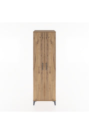 Hyperion Dolap 5 Raflı 2 Kapaklı 60x44x195 Çam-Çam