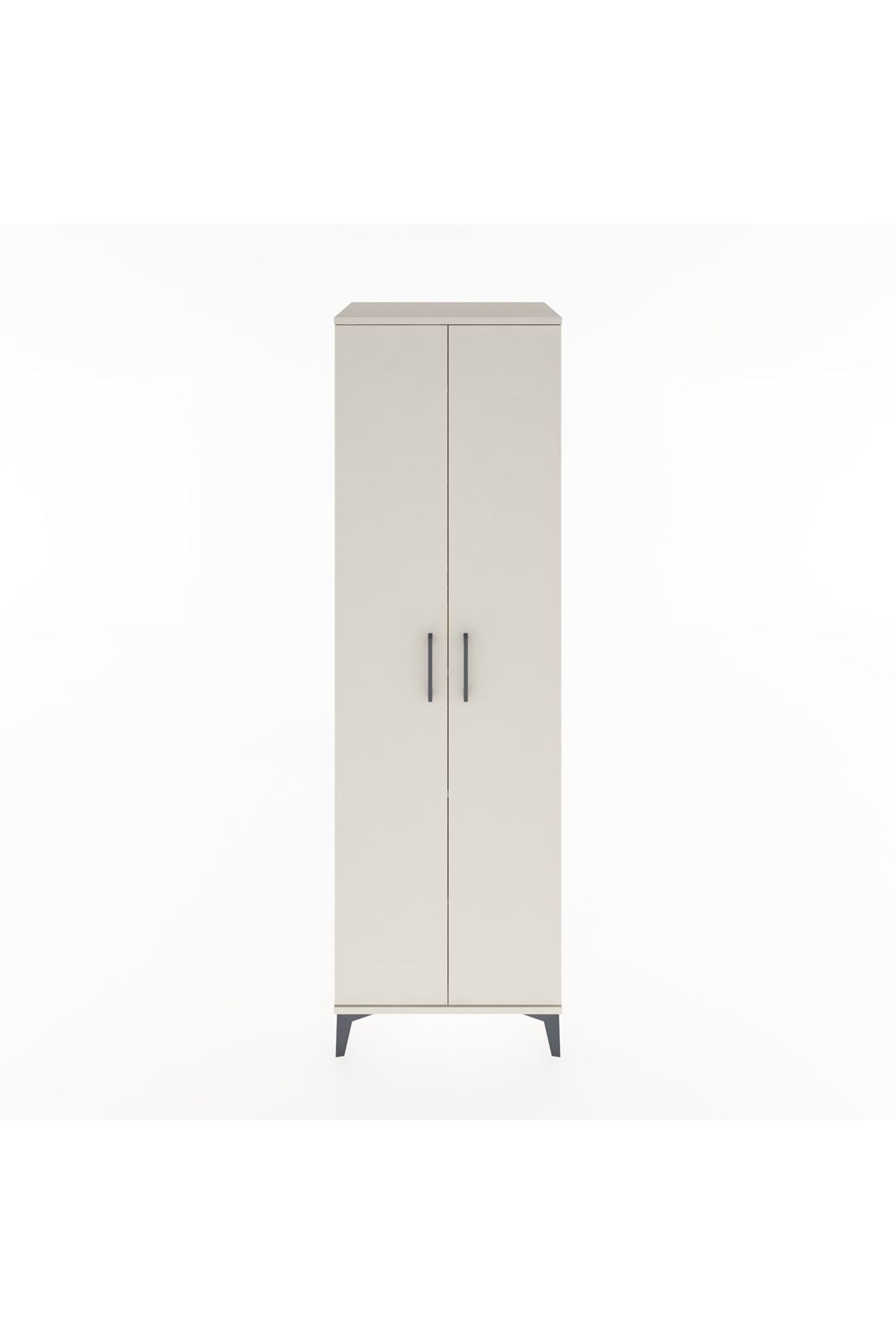 Hyperion Dolap 3 Raflı 2 Kapaklı Tek Askılı 60x44x195 Aytaşı-Aytaşı