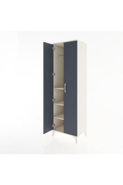 Hyperion Dolap 3 Raflı 2 Kapaklı Tek Askılı 60x44x195 Aytaşı-Antrasit