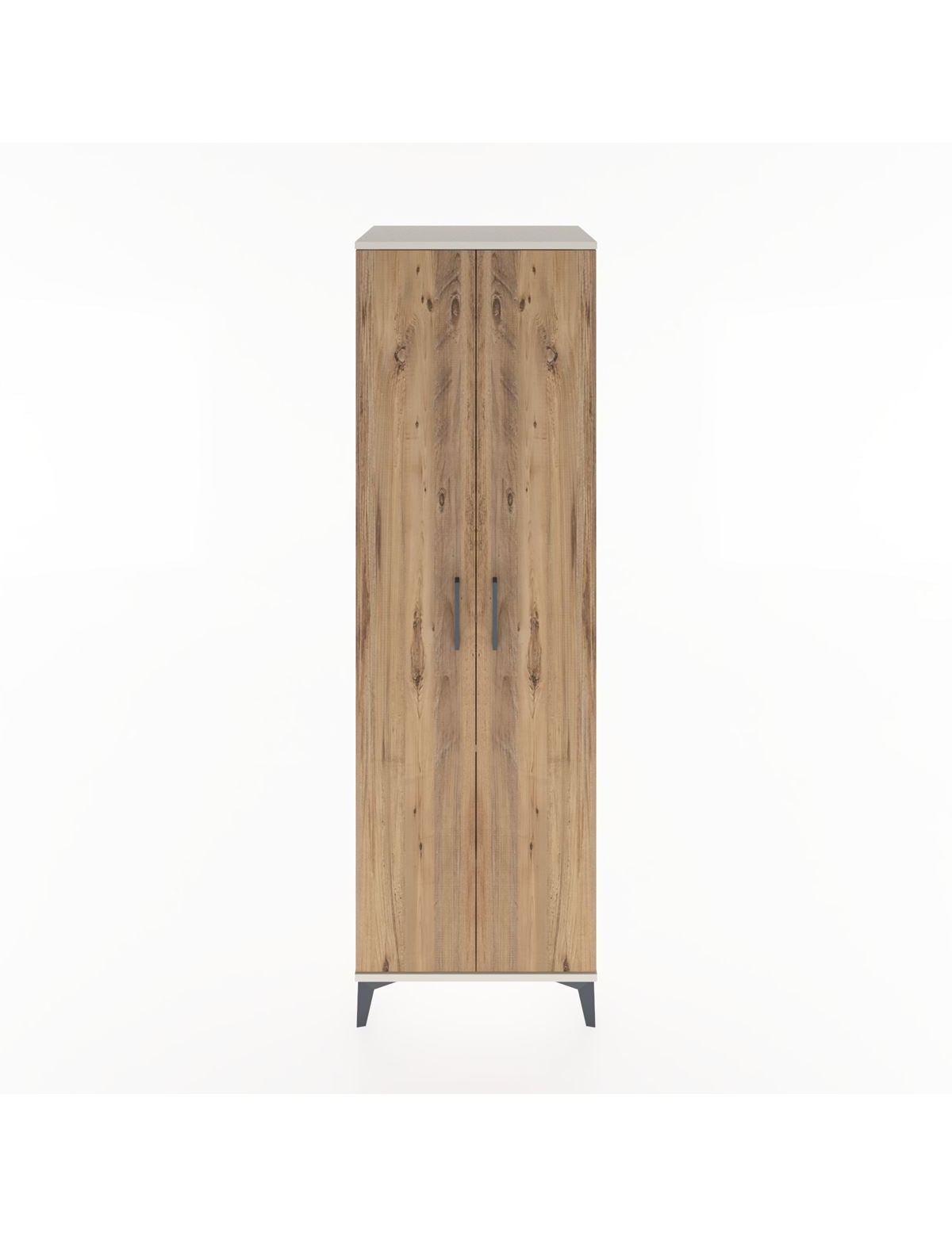 Hyperion Dolap 3 Raflı 2 Kapaklı Tek Askılı 60x44x195 Aytaşı-Çam