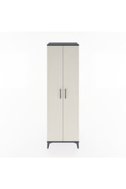 Hyperion Dolap 3 Raflı 2 Kapaklı Tek Askılı 60x44x195 Antrasit-Aytaşı