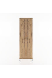 Hyperion Dolap 3 Raflı 2 Kapaklı Tek Askılı 60x44x195 Çam-Çam