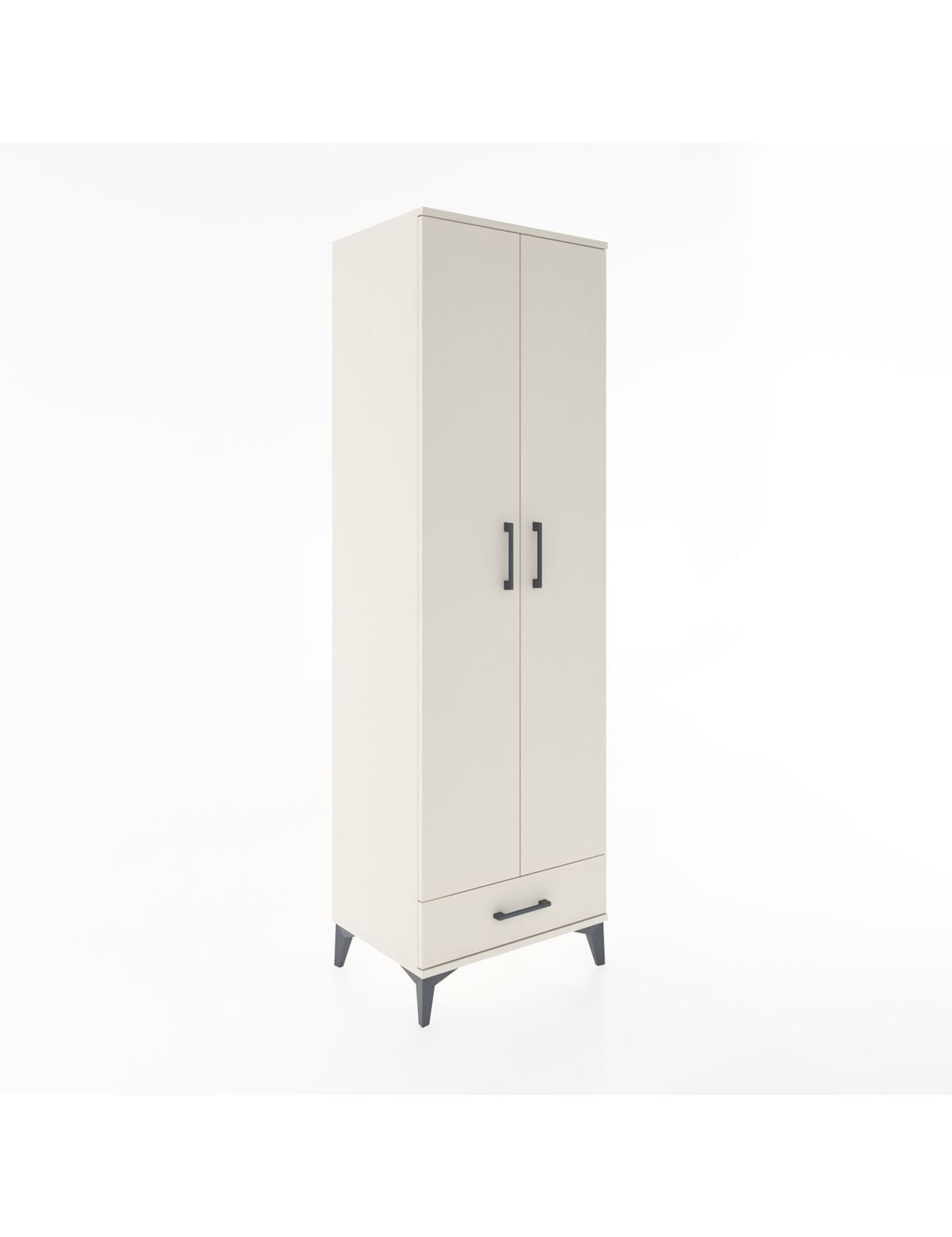 Hyperion Dolap 3 Raflı Tek Çekmeceli Tek Askılı 60x44x195 Aytaşı-Aytaşı