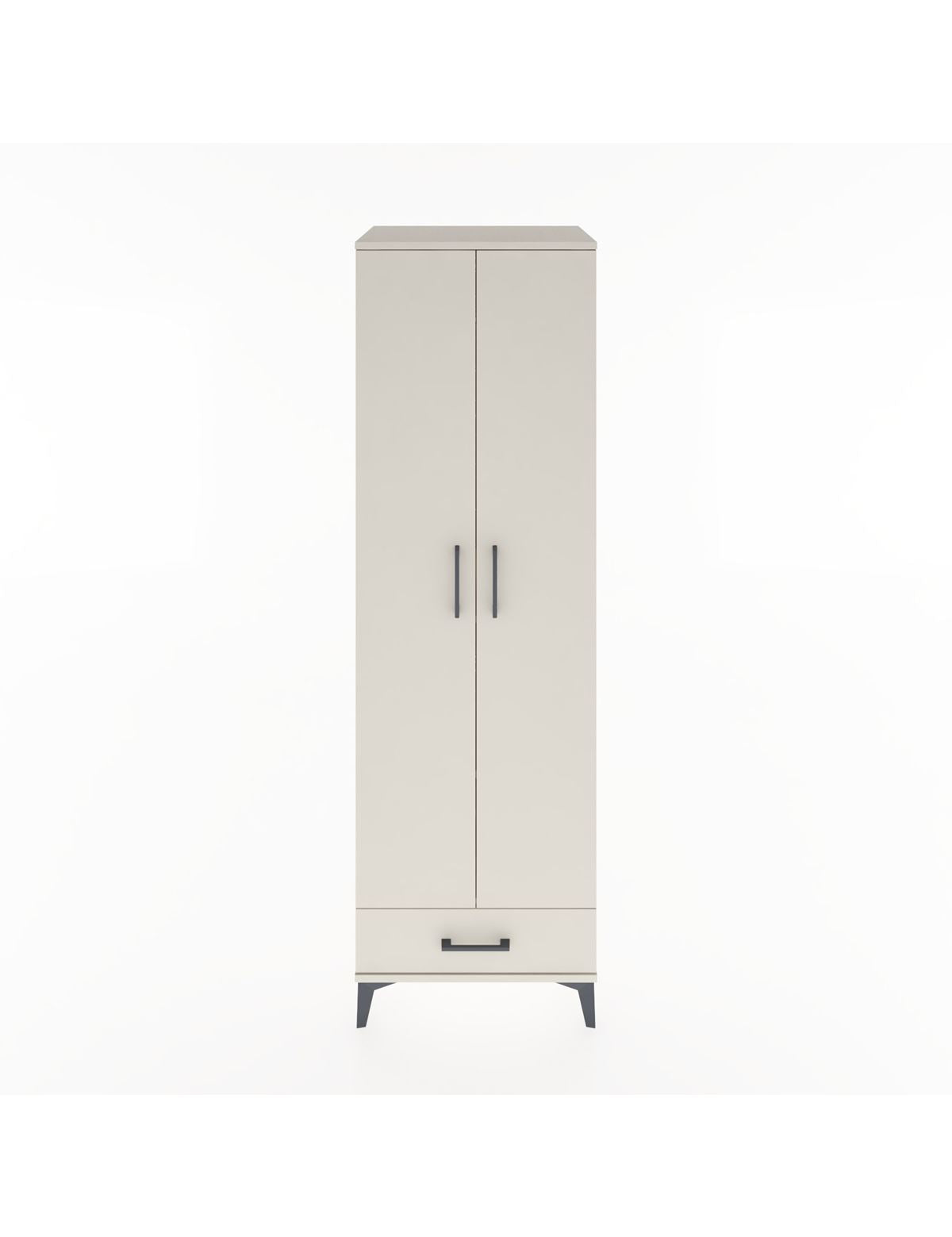 Hyperion Dolap 3 Raflı Tek Çekmeceli Tek Askılı 60x44x195 Aytaşı-Aytaşı
