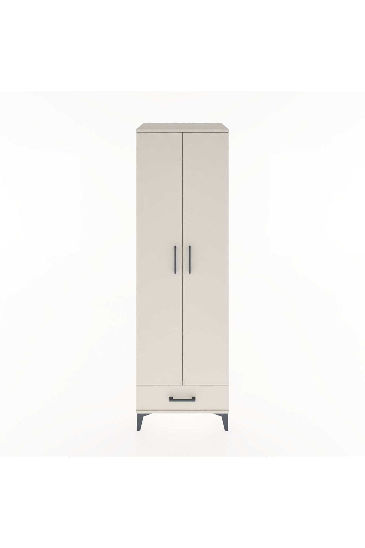 Hyperion Dolap 3 Raflı Tek Çekmeceli Tek Askılı 60x44x195 Aytaşı-Aytaşı
