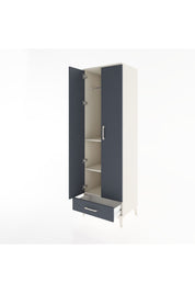 Hyperion Dolap 3 Raflı Tek Çekmeceli Tek Askılı 60x44x195 Aytaşı-Antrasit