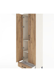 Hyperion Dolap 3 Raflı Tek Çekmeceli Tek Askılı 60x44x195 Aytaşı-Çam