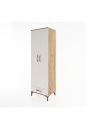 Hyperion Dolap 3 Raflı Tek Çekmeceli Tek Askılı 60x44x195 Çam-Aytaşı